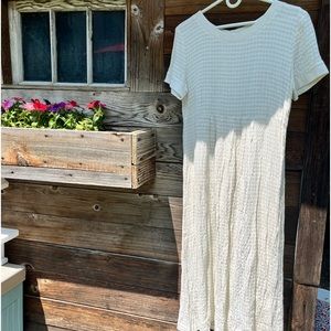 Beautiful handmade gingham print midi dress